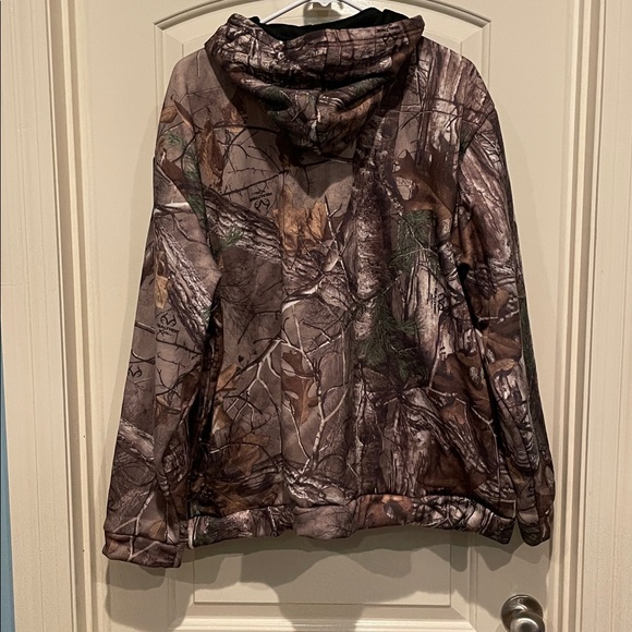 Mens Realtree Xtra Camouflage Hoodie with Drawstring - Picture 2 of 3